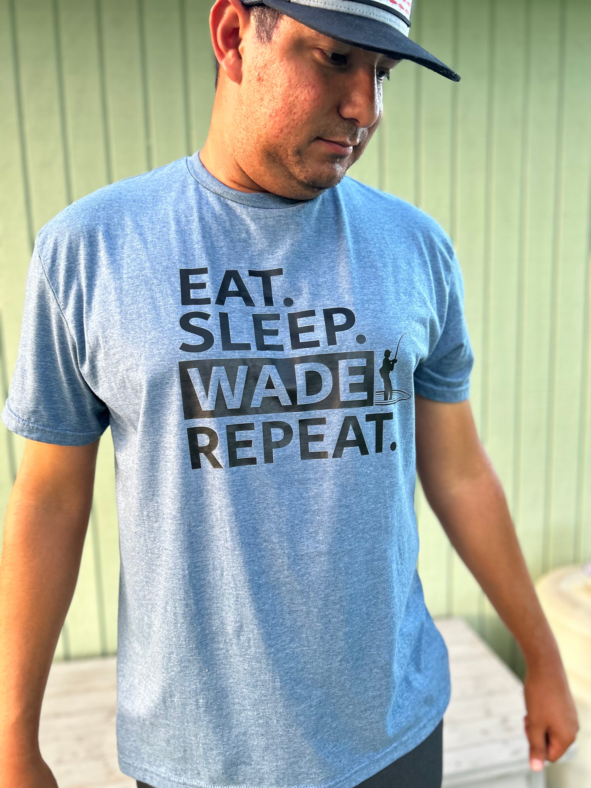 Eat. Sleep. Wade. Repeat - Blue Shirt