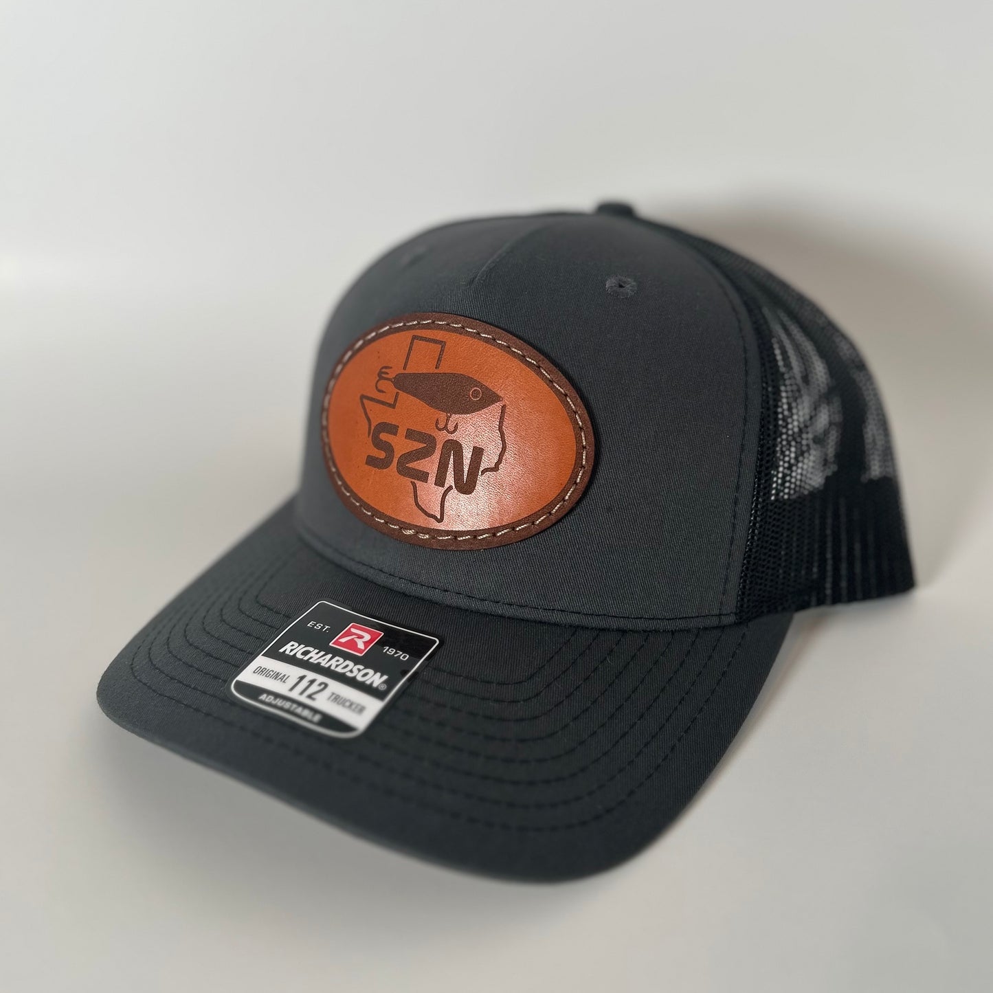 Corky SZN Leather Patch Hat Black/Grey