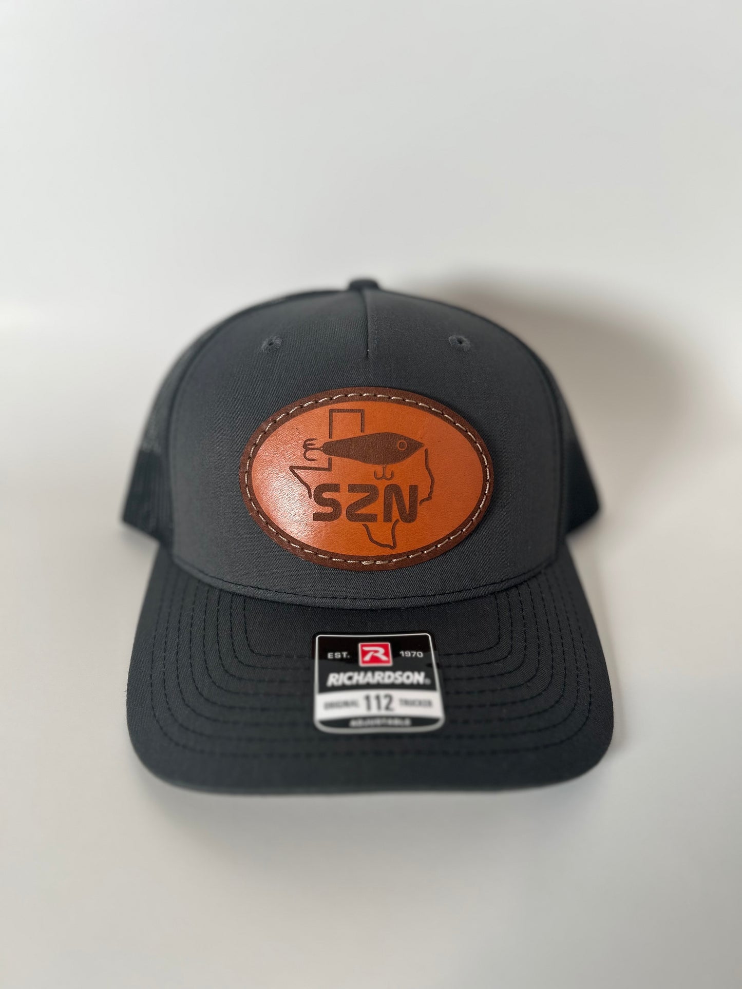 Corky SZN Leather Patch Hat Black/Grey